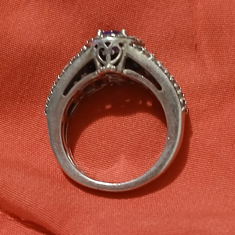 Genuine Tanzanite Ring Tripple A - Picture 9 of 12